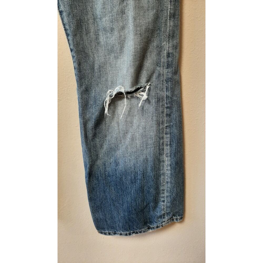 Polo Ralph Lauren Modern Bootcut Low Rise Ripped Knee Jeans - Picture 4 of 10